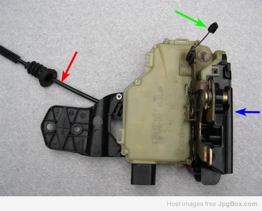 VW Door Lock Mechanism
