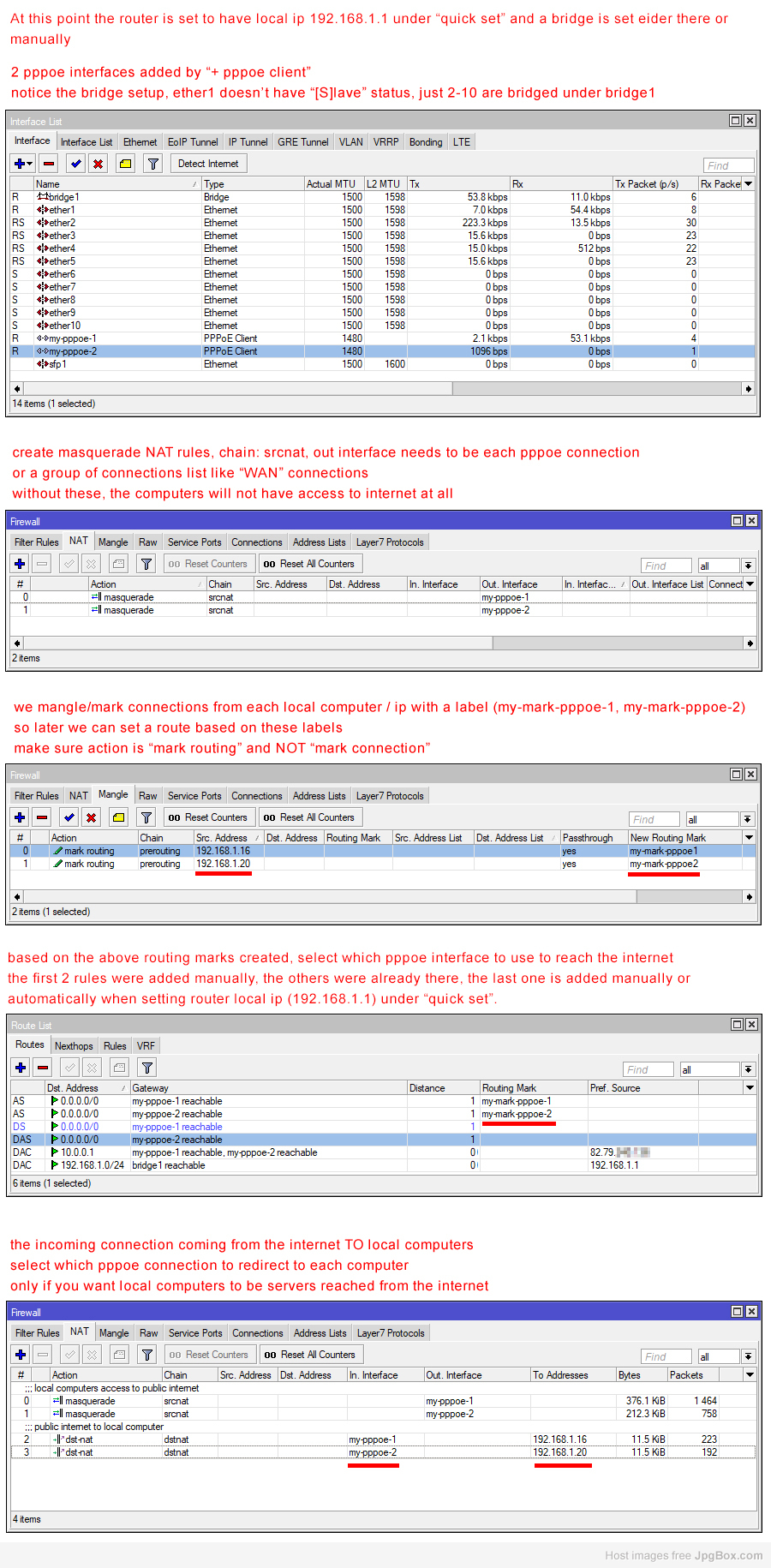 Mikrotik Setup Multiple ISP