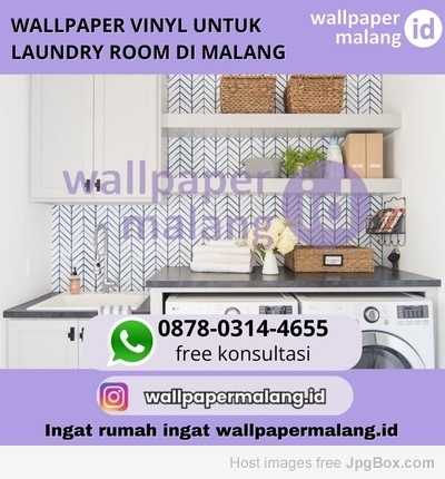 WALLPAPER VINYL UNTUK LAUNDRY ROOM DI MALANG