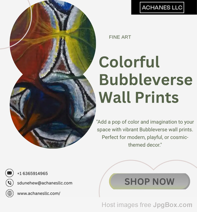 Colorful Bubbleverse Wall Prints