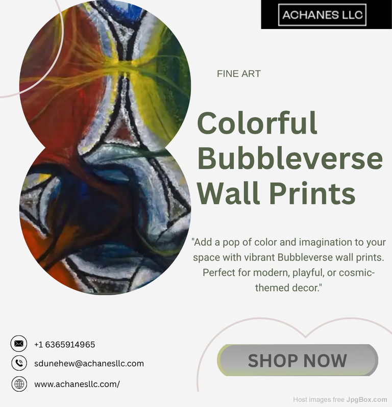 Colorful Bubbleverse Wall Prints