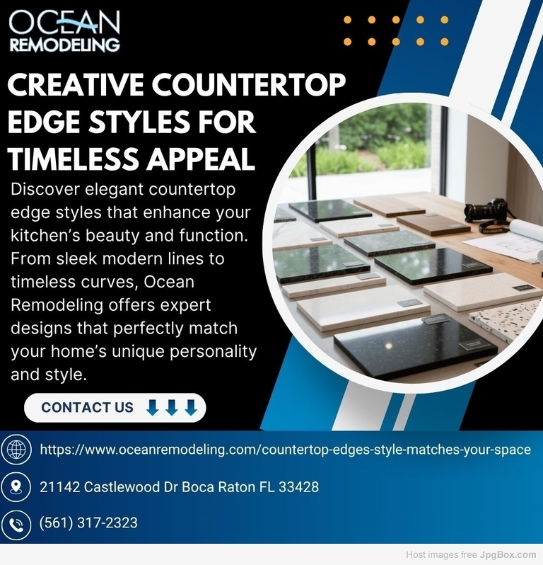 Creative Countertop Edge Styles for Timeless Appeal
