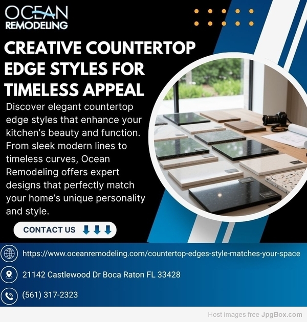 Creative Countertop Edge Styles for Timeless Appeal