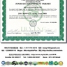 美國德州歐文市（Irving）政府授予RBC Life Sciences生產食品許可權（Food Establishment Permit）,證件號碼（Permit Number: FP-1020584）