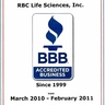 RBC Life Sciences於1991年開始獲準在美國德克薩斯州東北部（Northeast Texas）和達拉斯市（Dallas）發展商業（Accredited Business）。