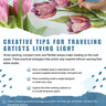Creative Tips for Traveling Artists Living Light