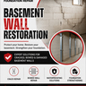 Basement Wall Restoration Services | BDB Foundation Repair 